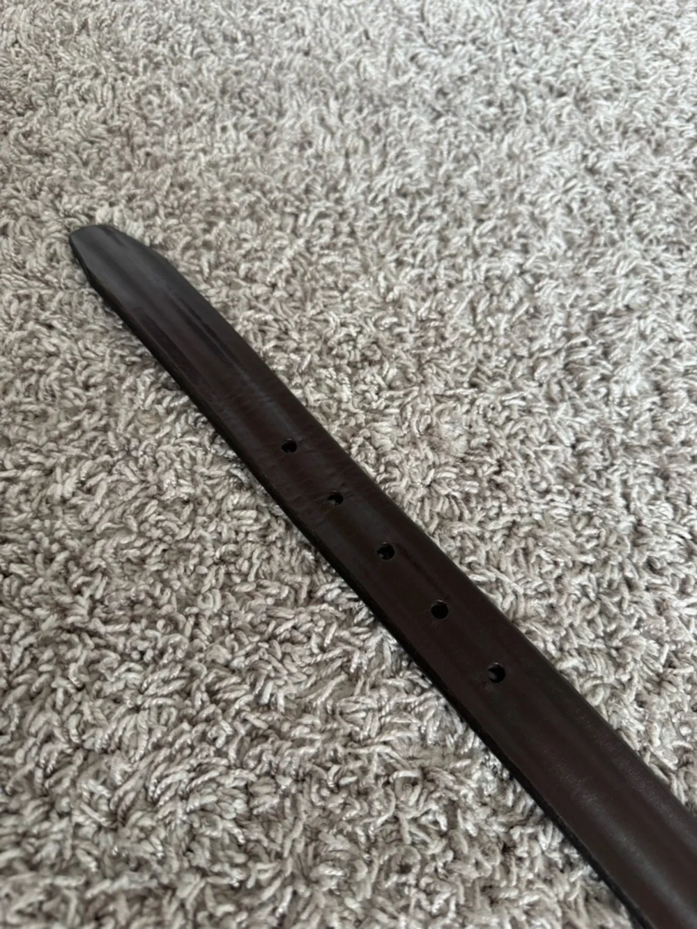 🔥 Allen Edmonds Men’s Bombay Brown Leather Belt Size 34 Dress Belt USA Made